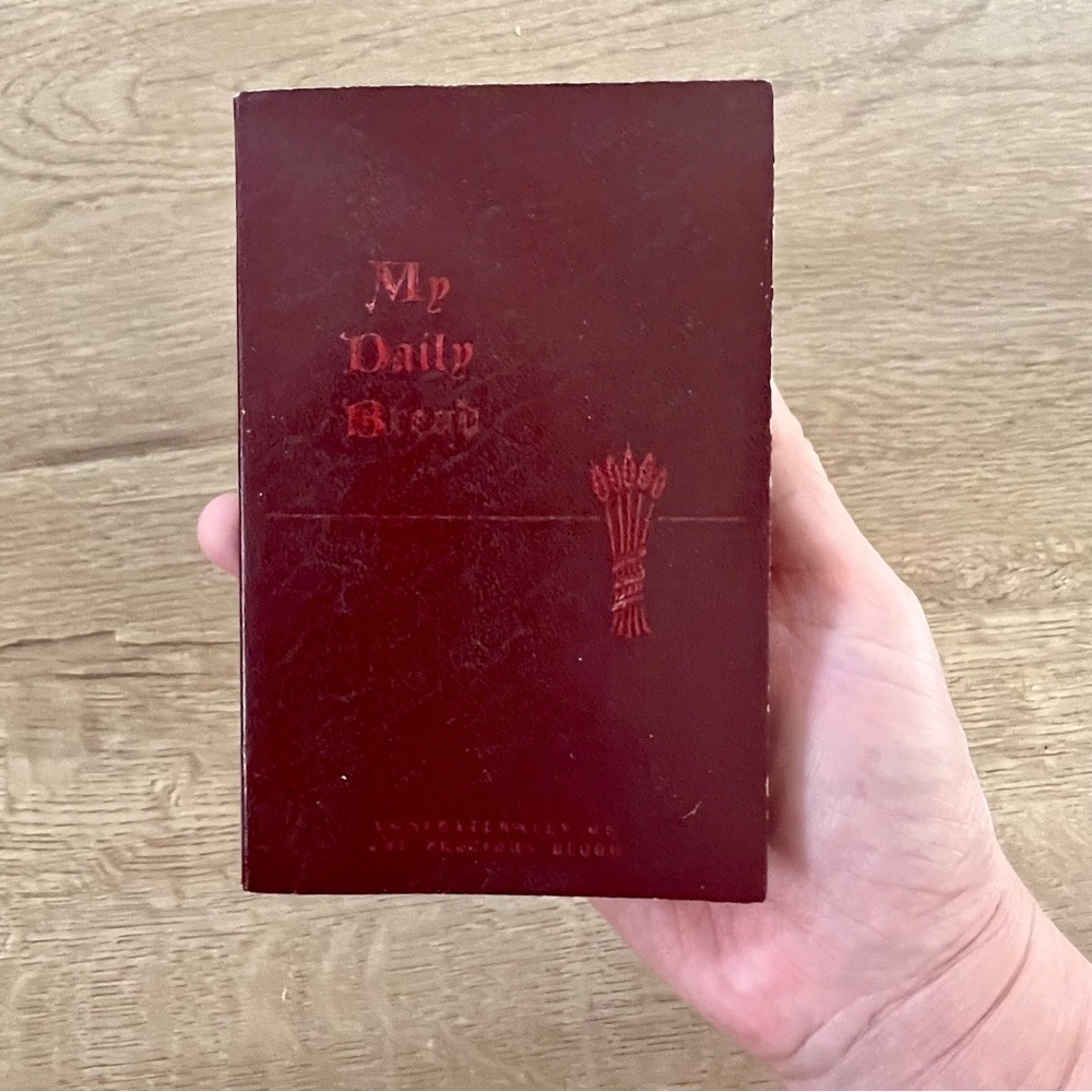 Vintage 1954 Pocket Prayer Book “My Daily Bread” by Anthony J. Paone. S.J.